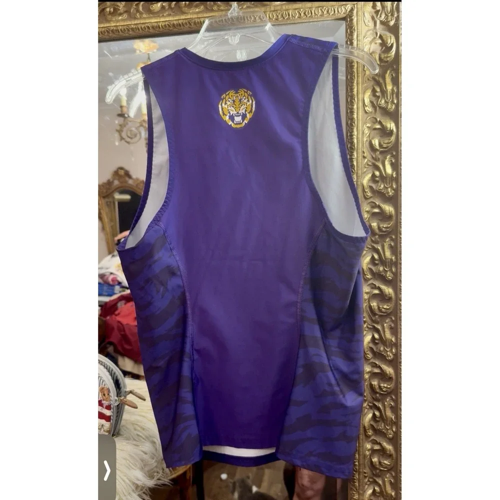 Nike LSU Tigers Pro Elite Team Issue Track & Field Racing Singlet Women's L